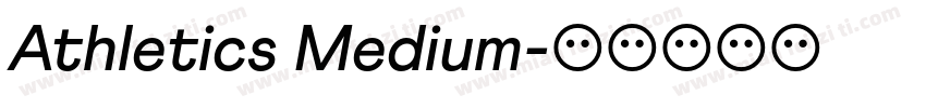 Athletics Medium字体转换